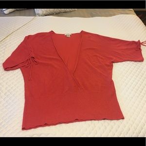 J Marco- V neck wrap sweater Size L